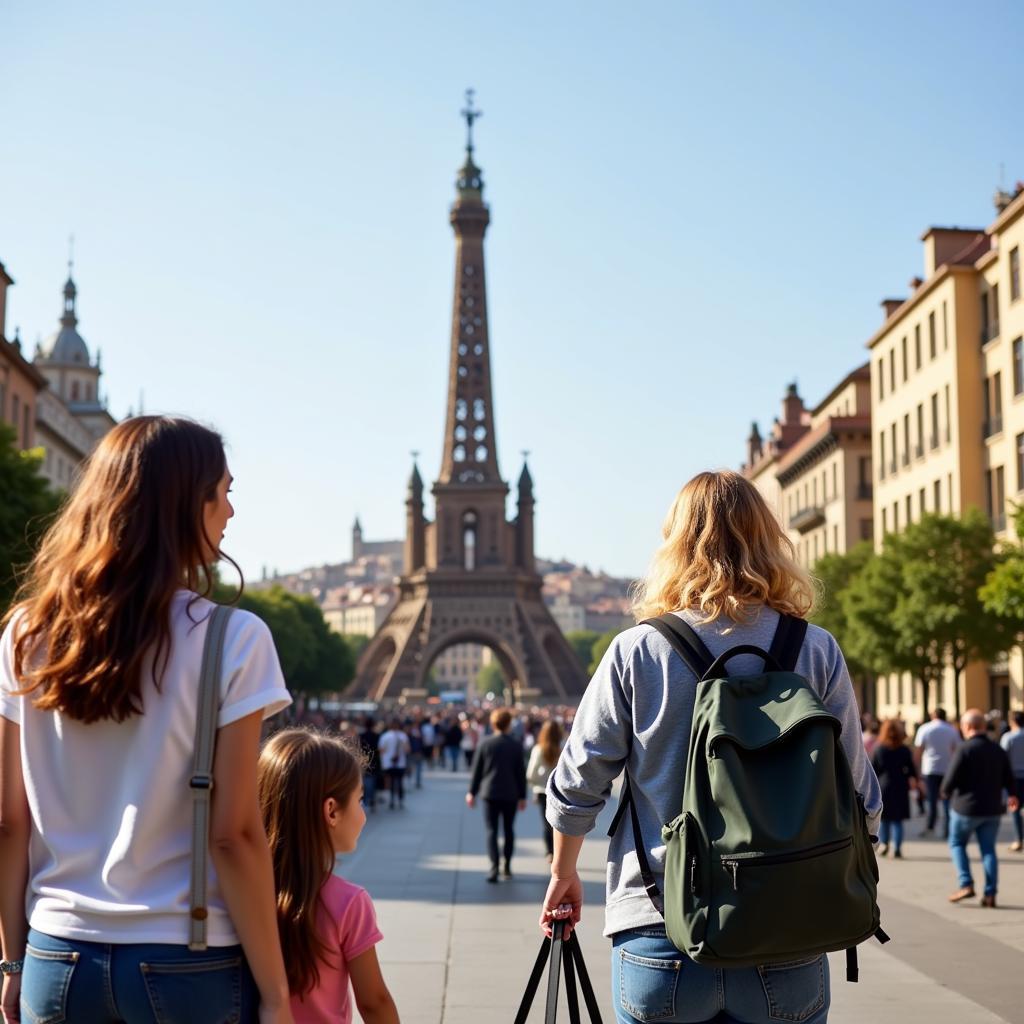 Exploring Barcelona with a local host family