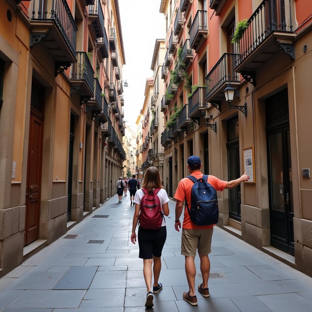 Exploring Barcelona's Gothic Quarter with a local host