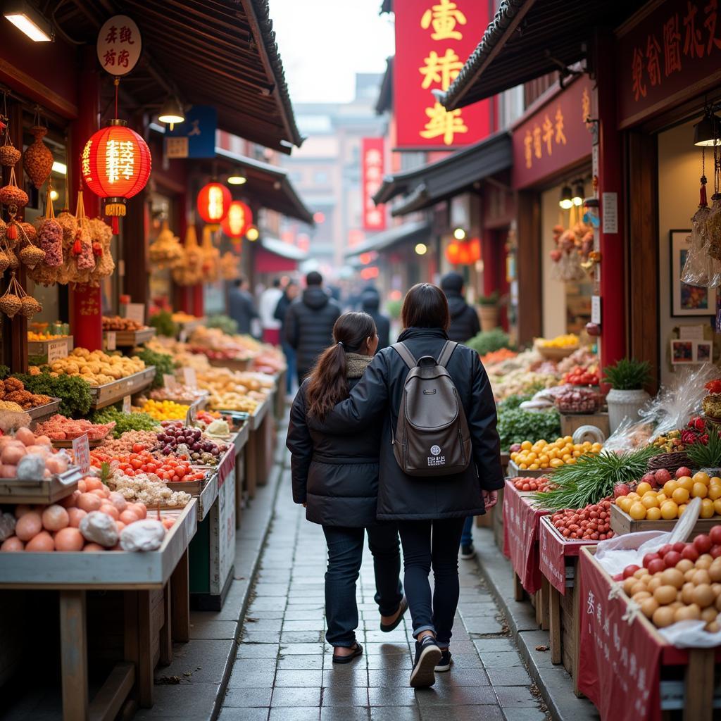 Exploring Beijing Markets During Homestay