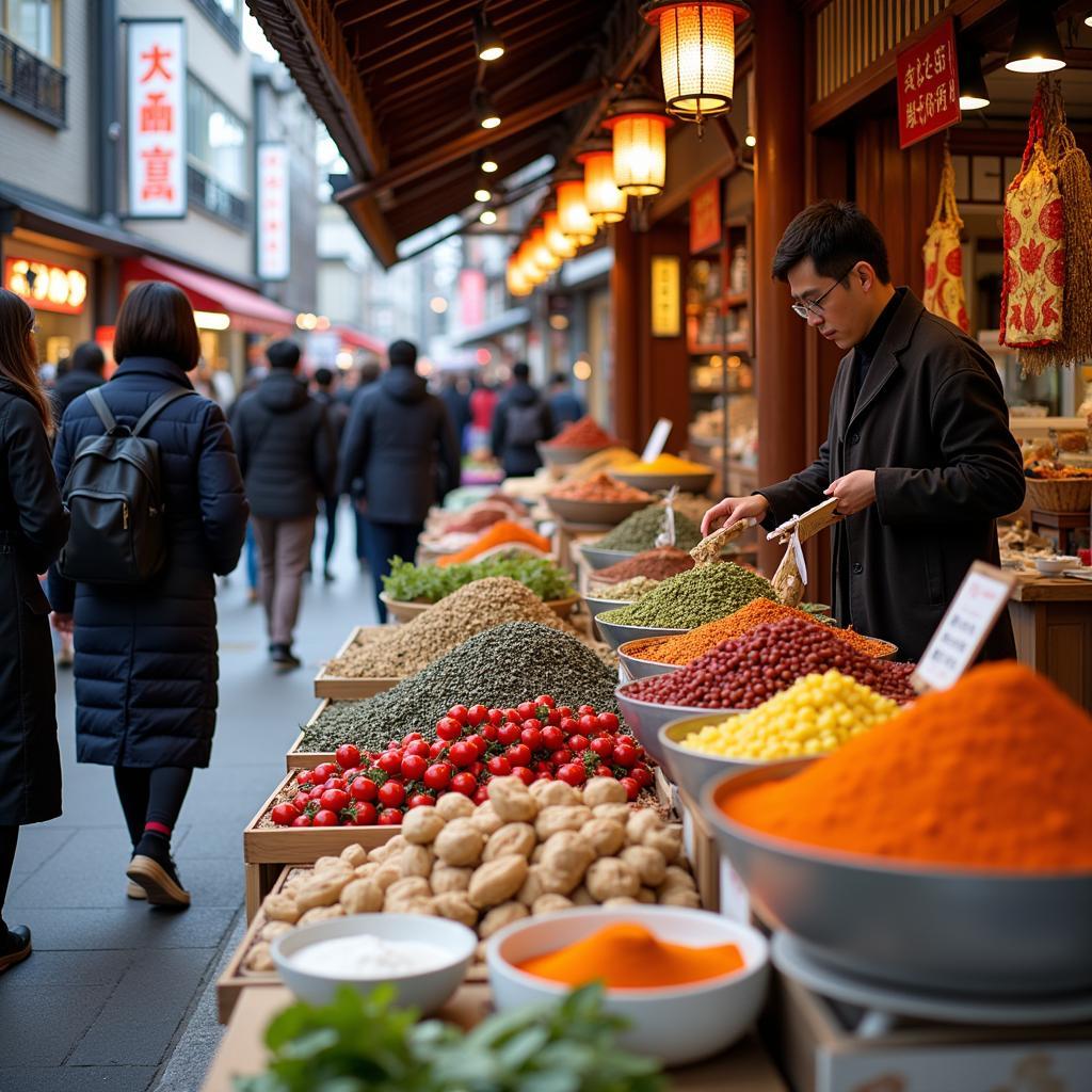 Exploring the vibrant markets of downtown Kyoto