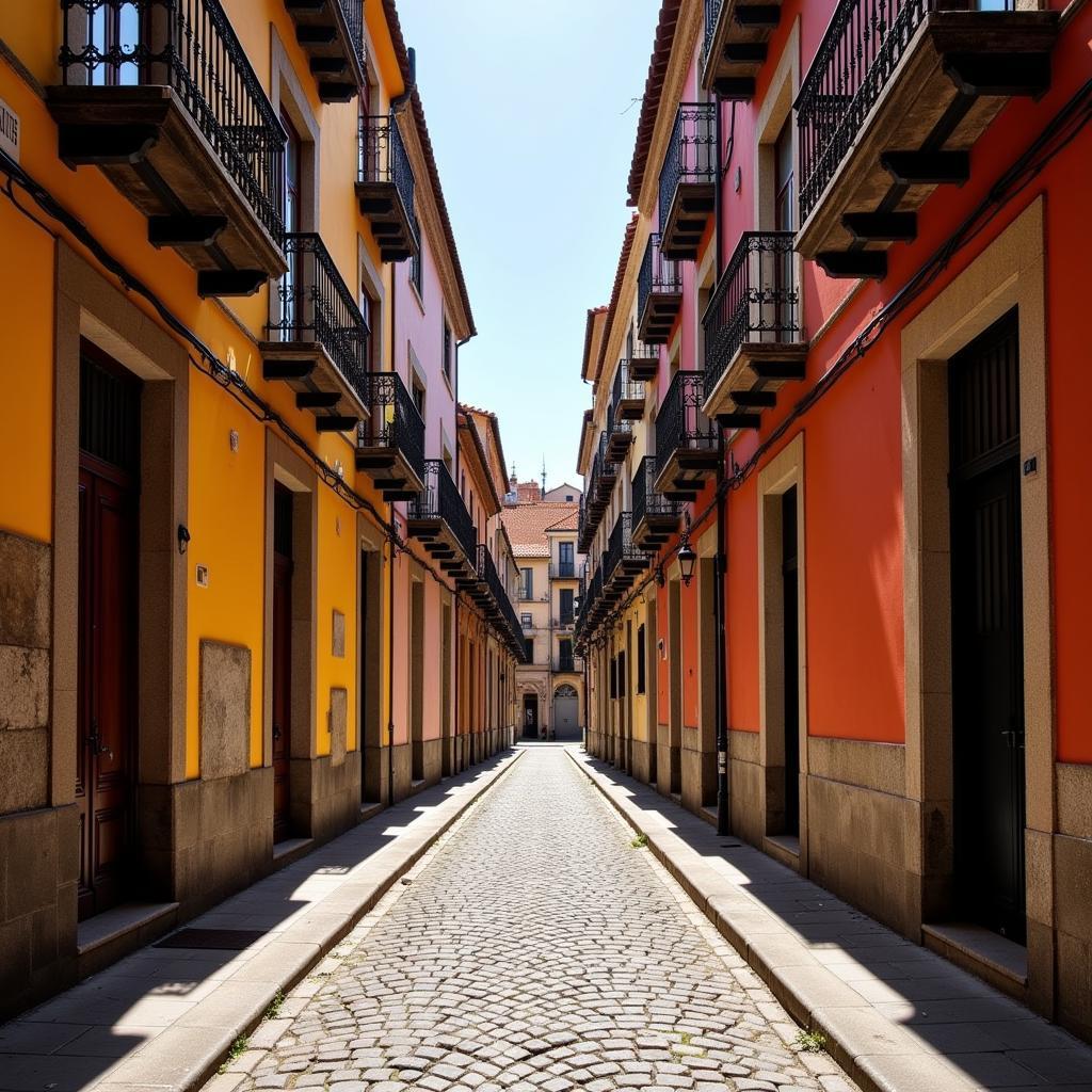 Exploring the historic streets of a Spanish city