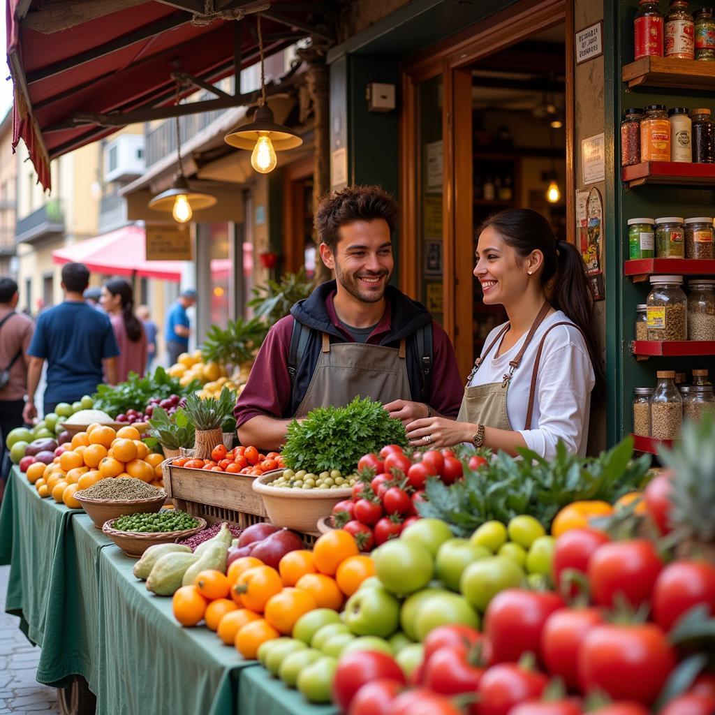 Exploring a Local Market During an Ember Homestay