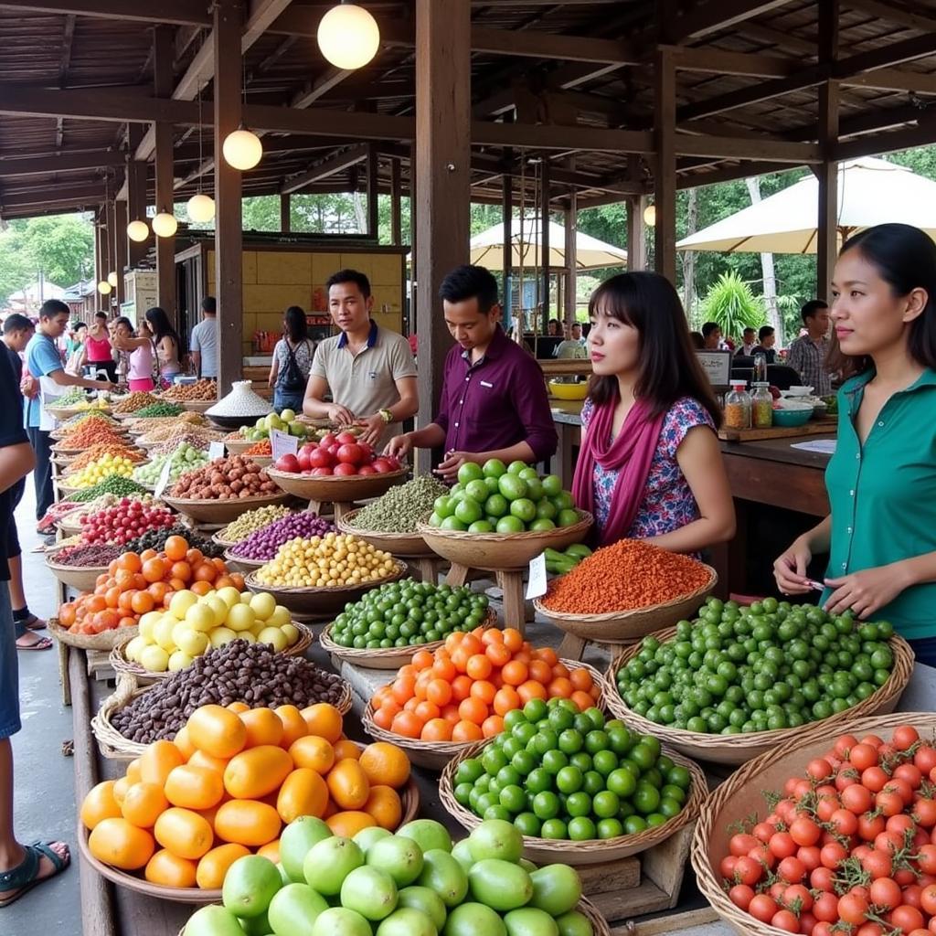 Exploring a Local Market near Ginanata Homestay in Denpasar Barat