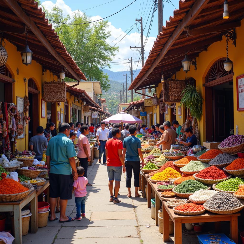 Exploring a local market near Santa Barbara