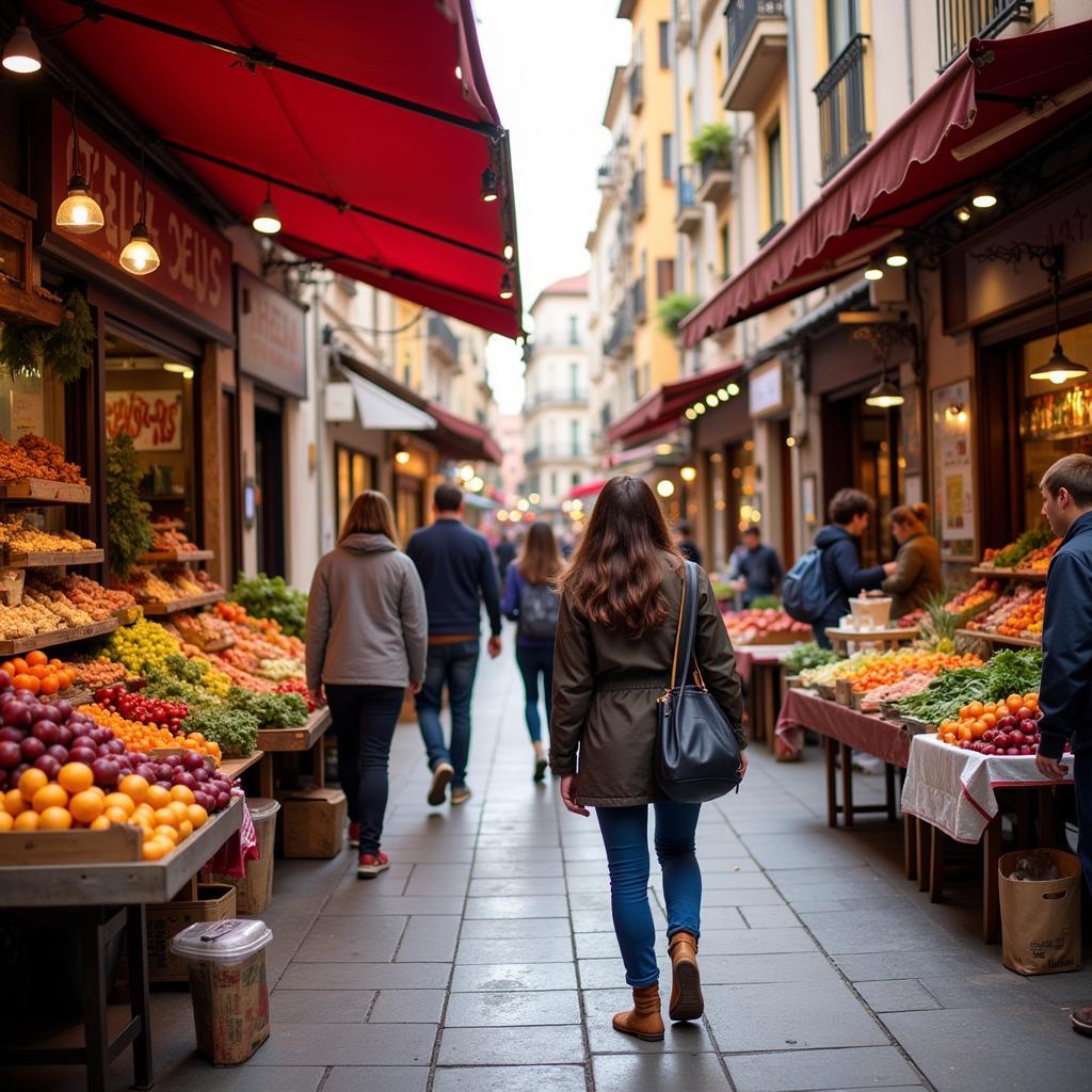 Exploring Spanish markets with locals