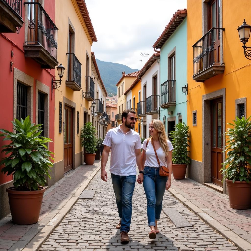 Exploring a charming Spanish town with a local host