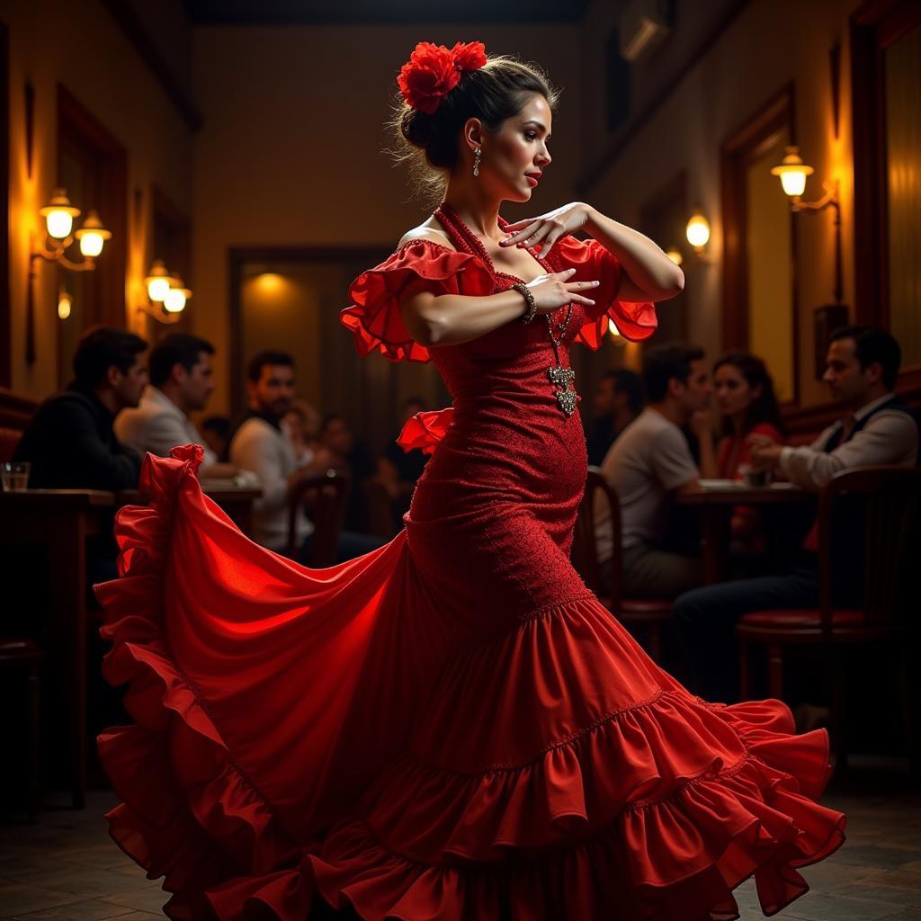 Passionate Flamenco Dancer in Seville