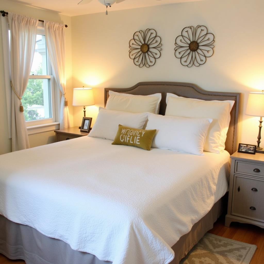 Comfortable bedroom in a Fredericksburg, VA homestay suite