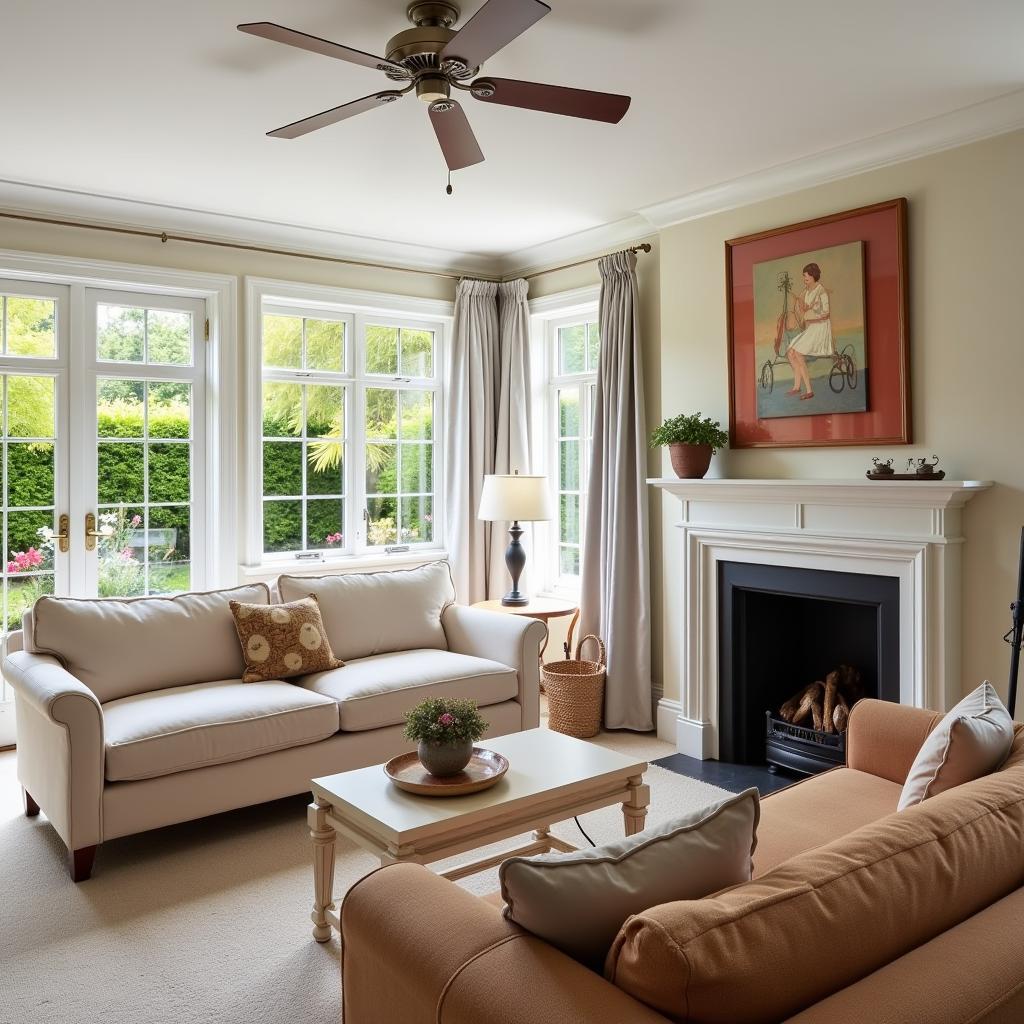 Cozy living room in a Fredericksburg, VA homestay suite