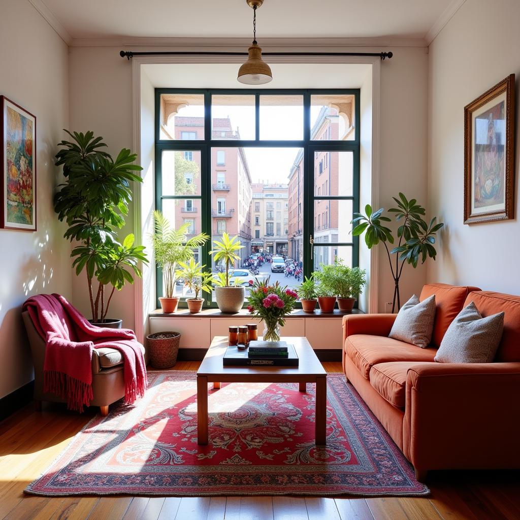 Cozy Living Room in a Fuziah Homestay Apartment