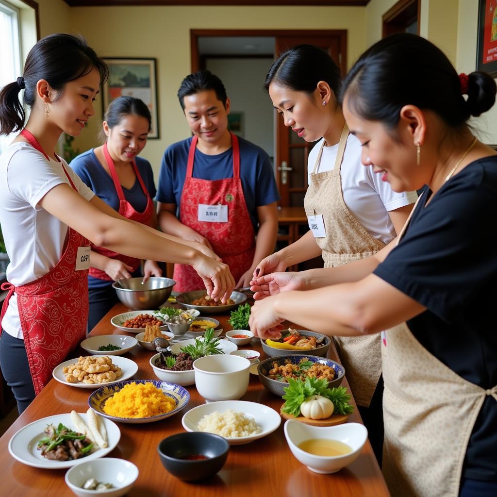 Learning to cook Chinese Malaysian dishes at a Gambang homestay