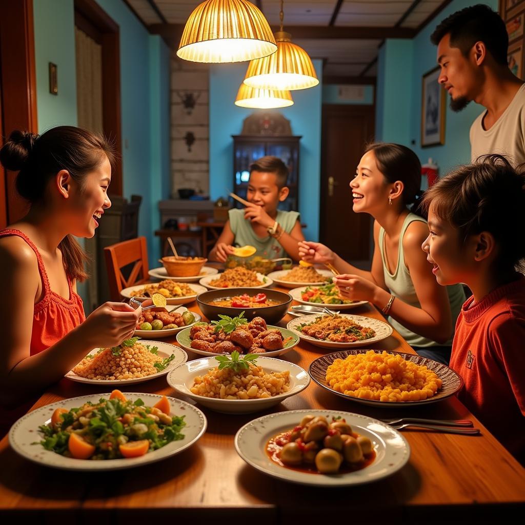 Goa Homestay Family Meal