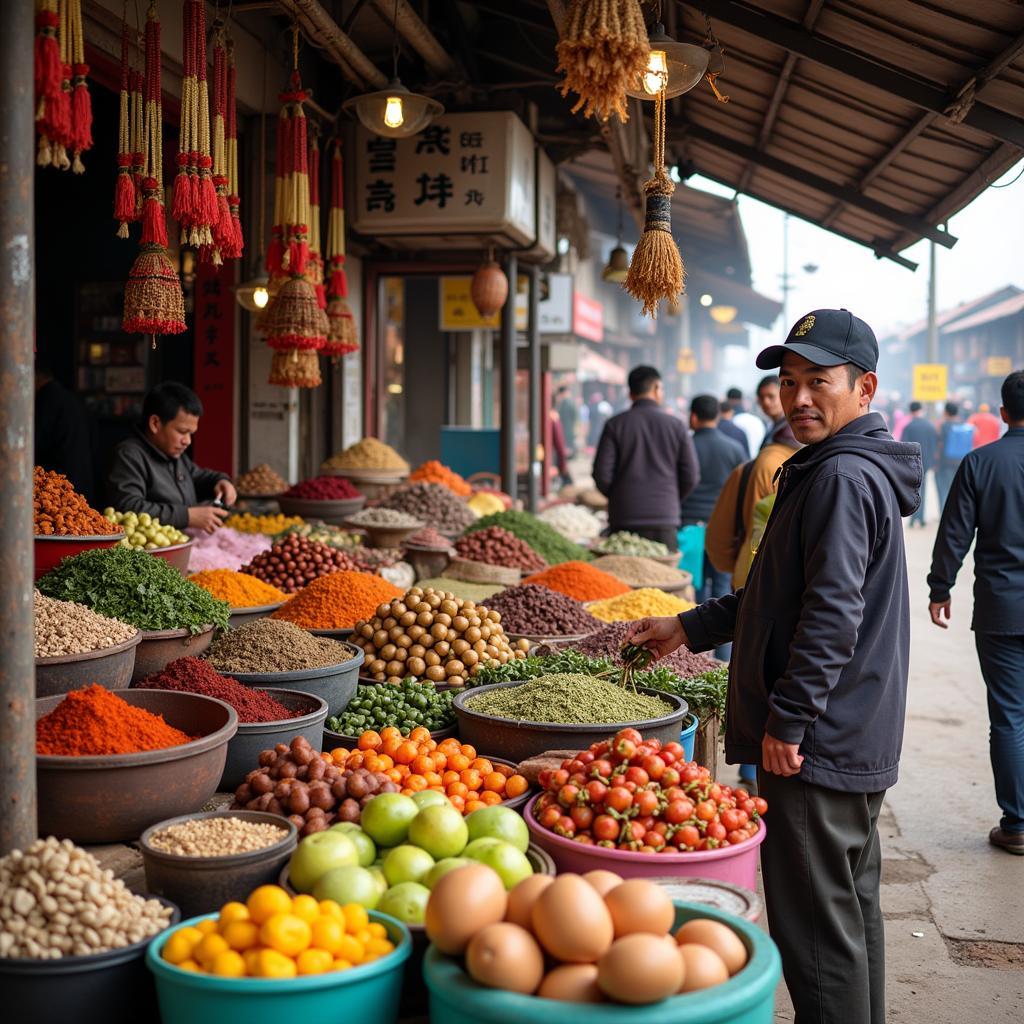 Exploring the local market in Gong Badak