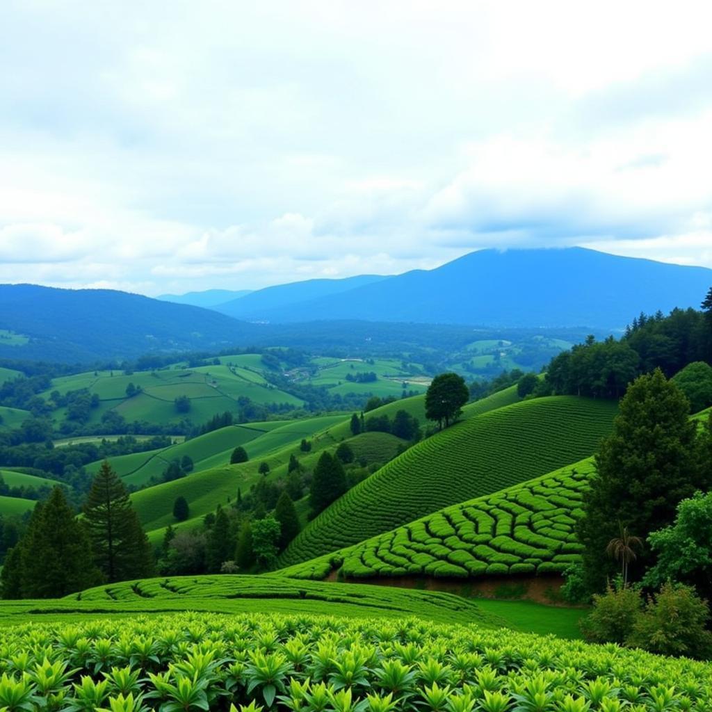 Green Hill Homestay Tea Plantation View