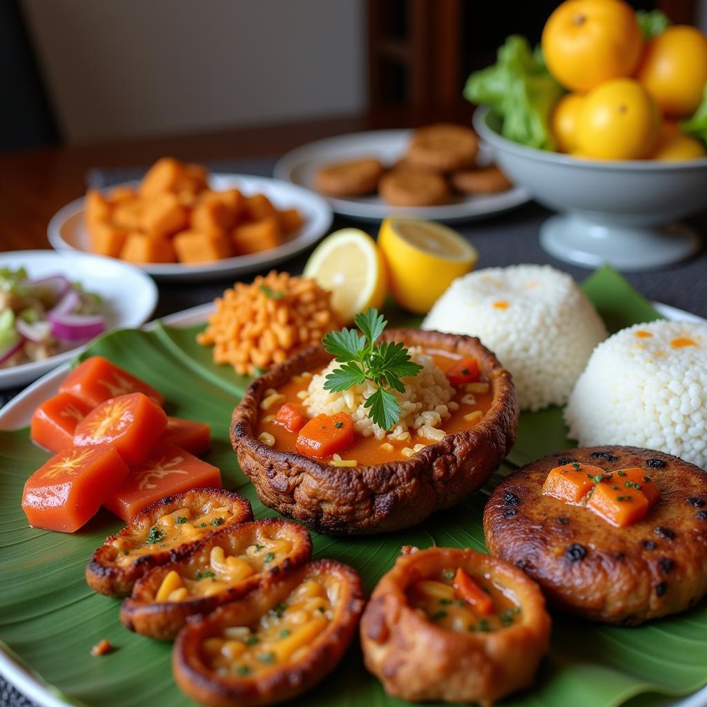 Filipino Meal at H&H Homestay