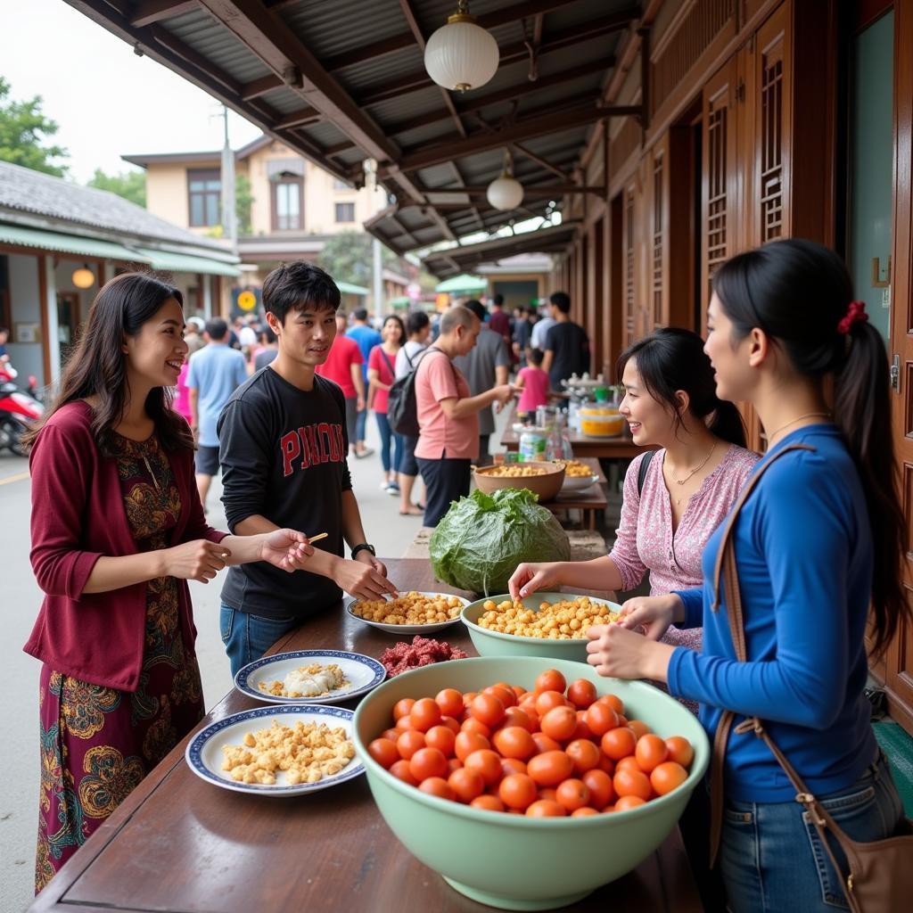 Interacting with Locals in Ha Long Bay