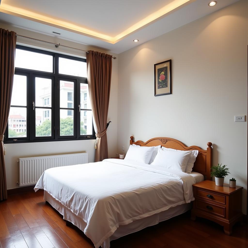 Comfortable bedroom in a Hanoi homestay