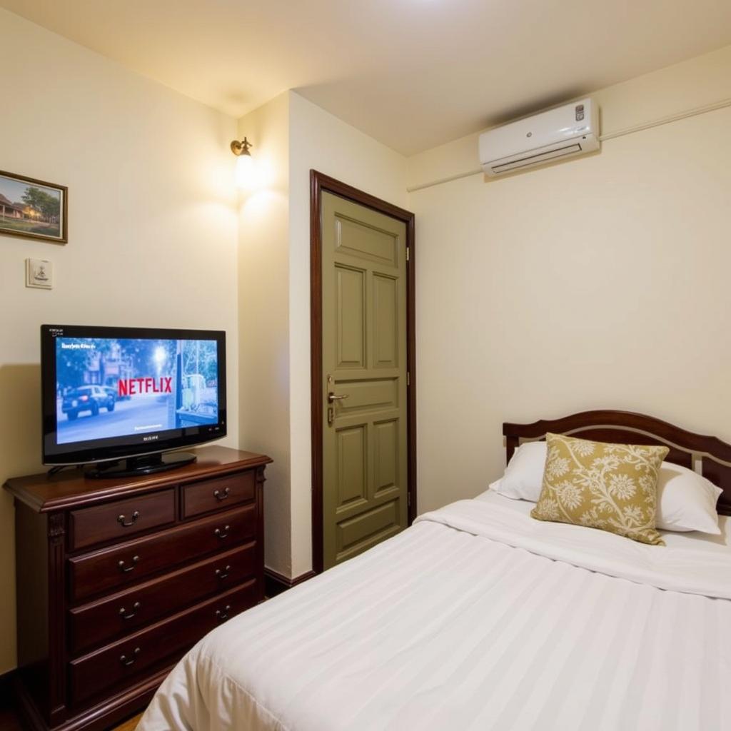 Comfortable Hanoi Homestay Bedroom with Netflix