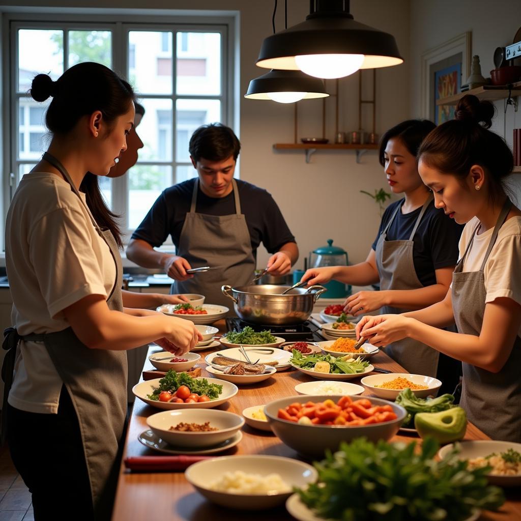 Learning to Cook Vietnamese Food in a Hanoi Homestay