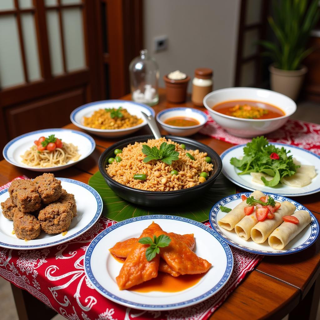 Delicious Vietnamese food near Cuong Thinh Homestay