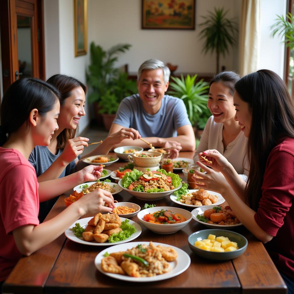 Hoi An Homestay Family Meal