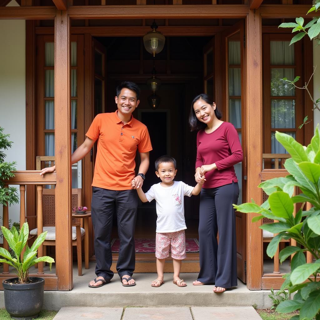 Malaysian Family Welcoming Guests in their Homestay