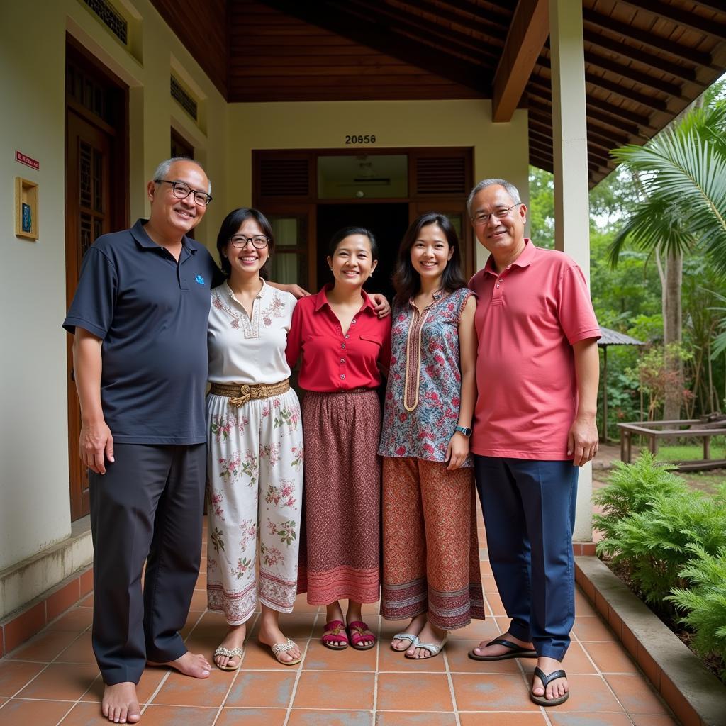 Malaysian Family Welcoming Guests