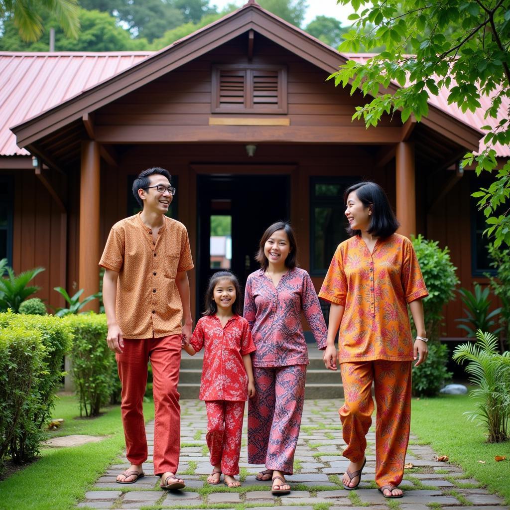 Malaysian Family Welcoming Guests to their Homestay