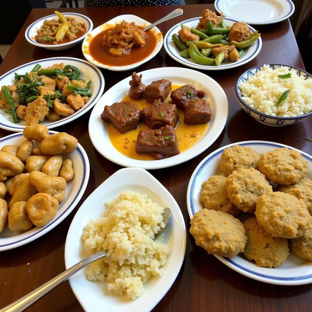 Traditional Malaysian Meal in a Homestay