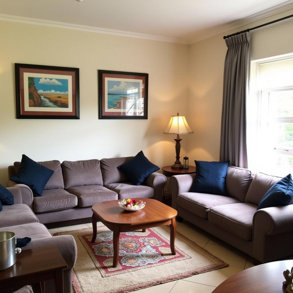 Comfortable living room in a Johannesburg homestay