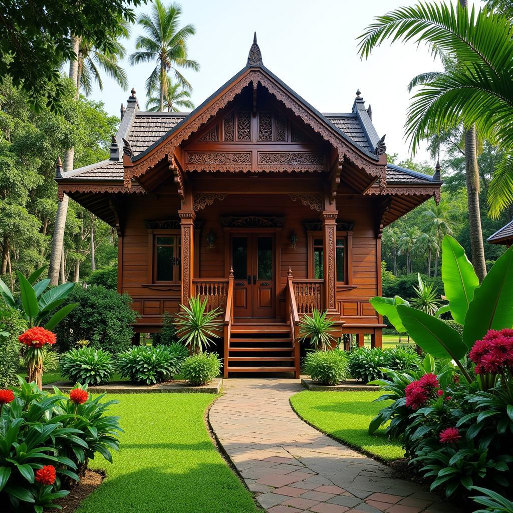 Traditional Malay House in Kota Bharu Telipot