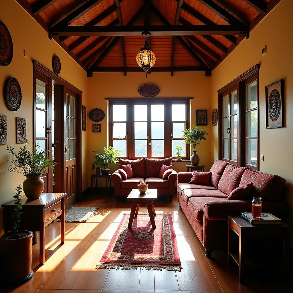 Comfortable Living Room in a Losong Homestay