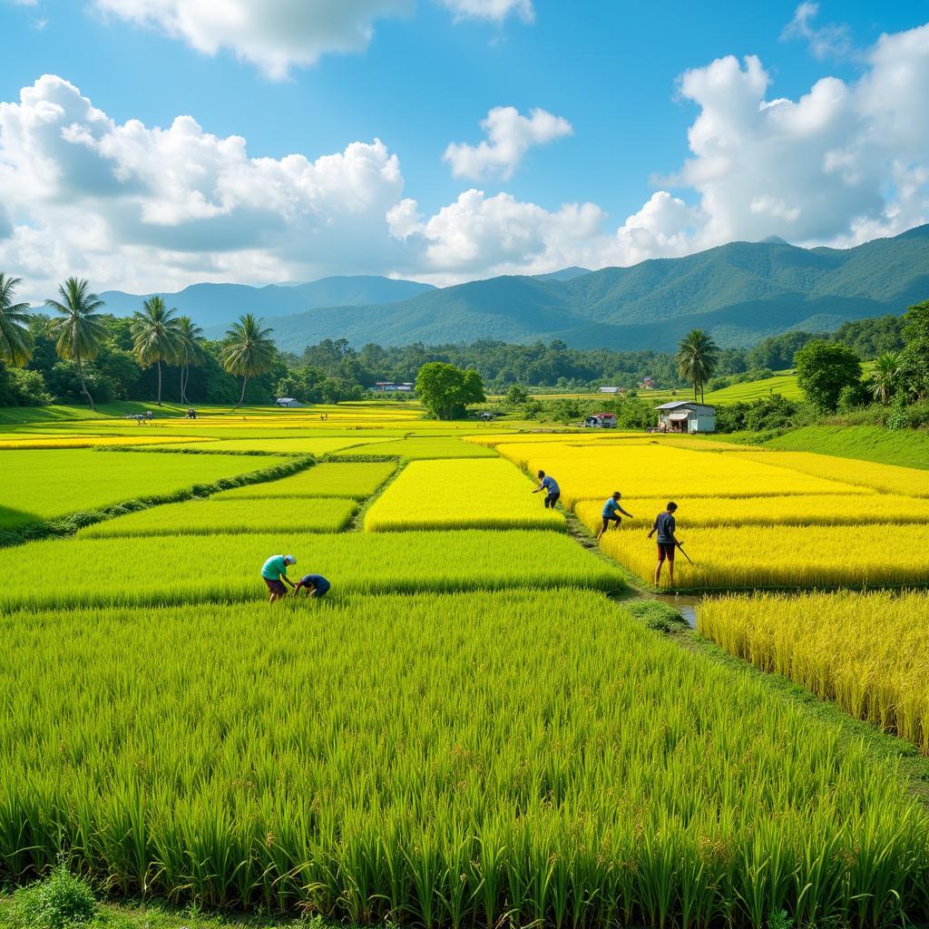 Homestay Muzium Padi: Witness the rice harvesting season.