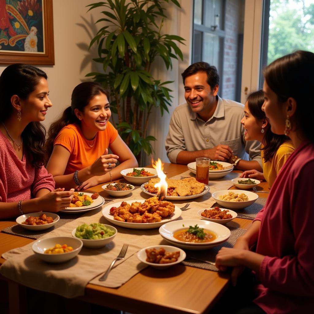 Family Dinner at a Bangalore Homestay