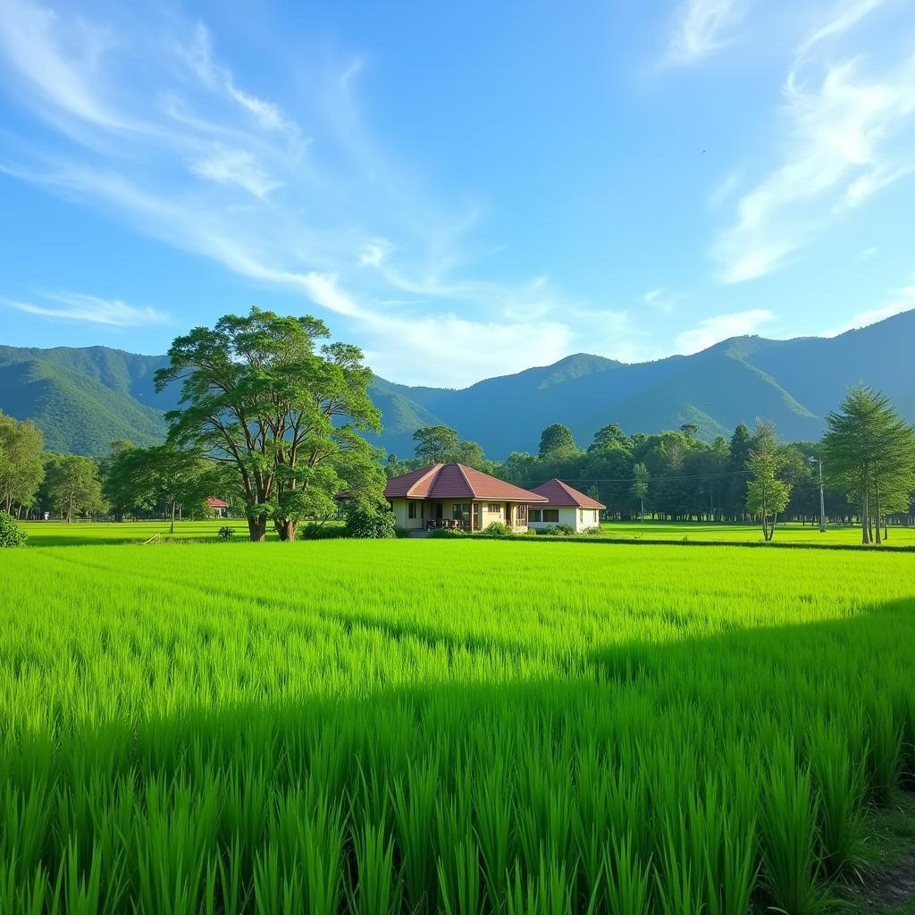 Scenic view of the surrounding area of a homestay in Perlis Beseri