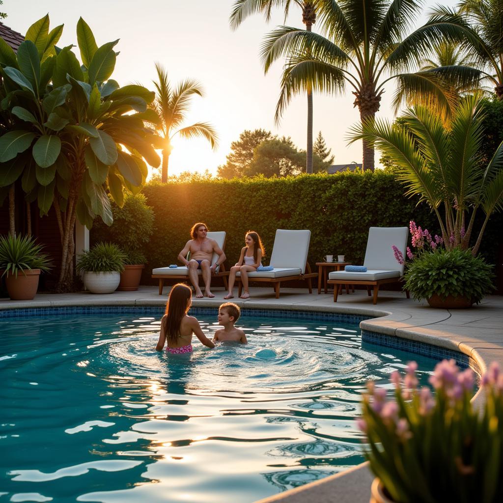 Relaxing by the Pool in Terengganu