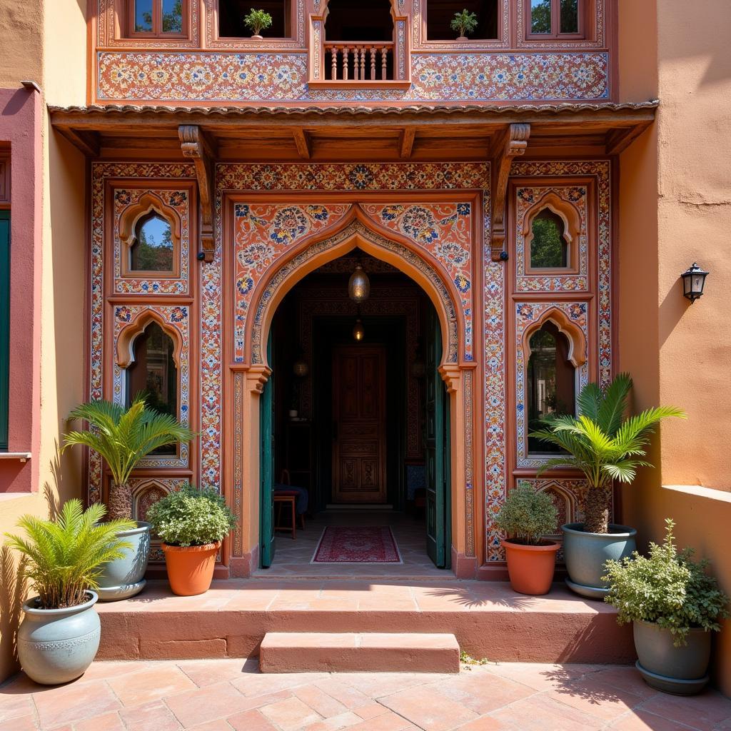 Traditional Kutchi Home with Intricate Decor