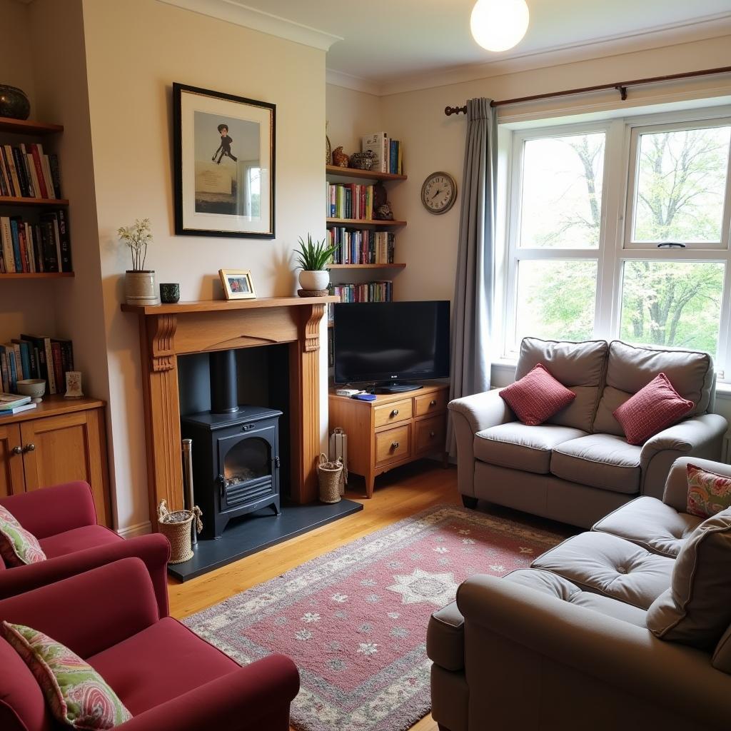 Relaxing in the living room of your Ipswich homestay