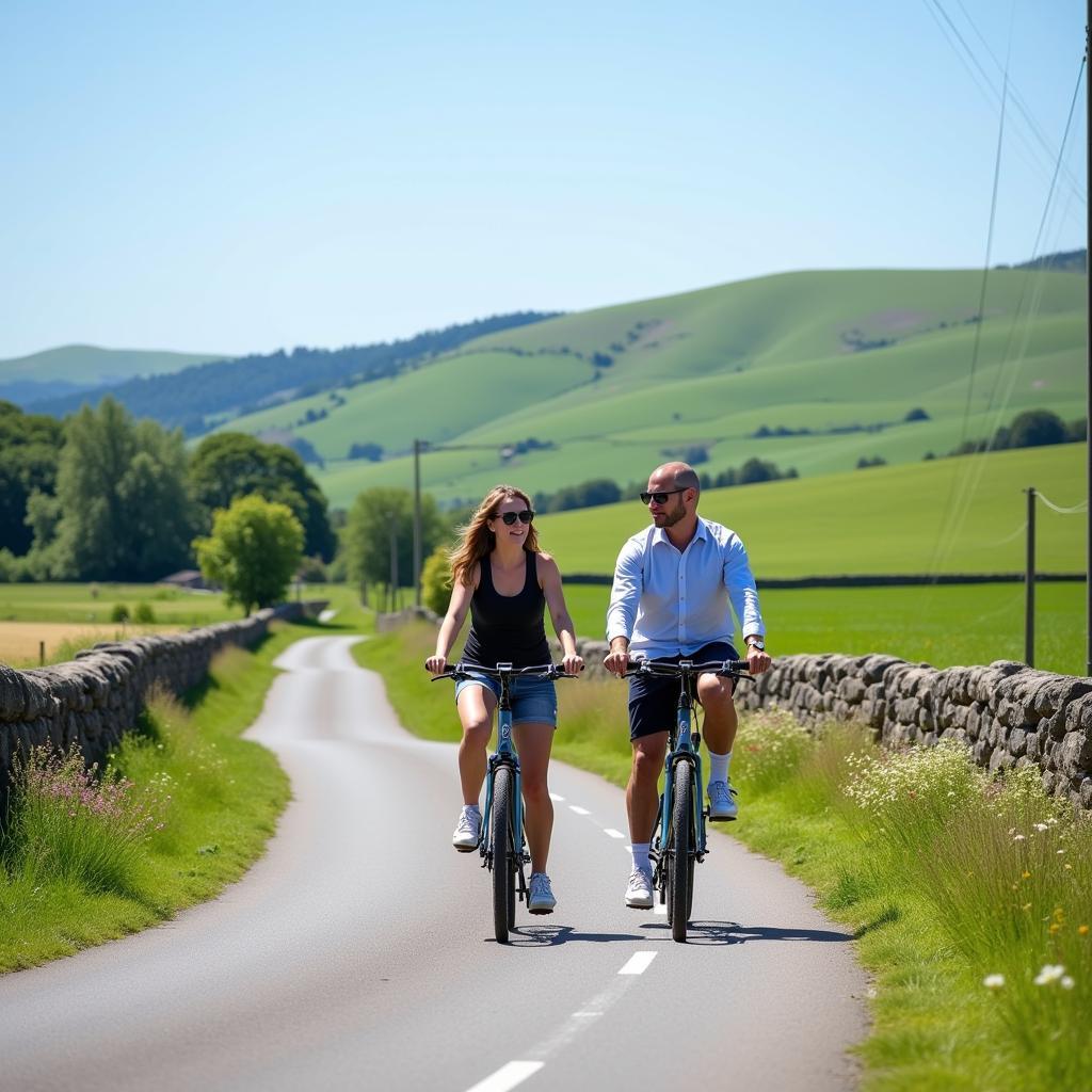 Enjoying activities in the Irish countryside near a B&B farm