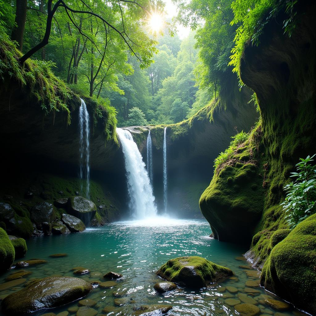 Janda Baik Waterfall near Hawa Homestay