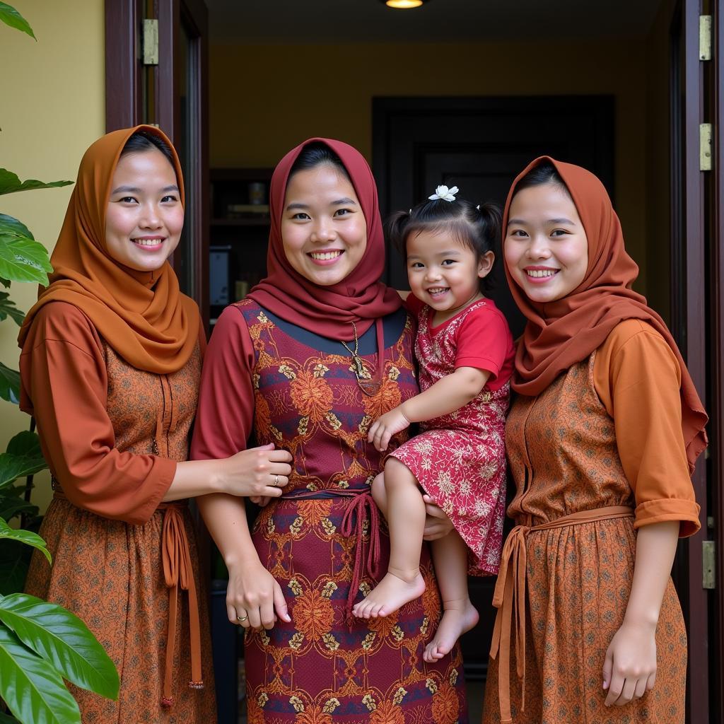 Welcoming guests at a Javanese homestay