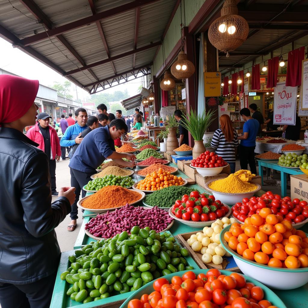 Exploring a local market in Jember