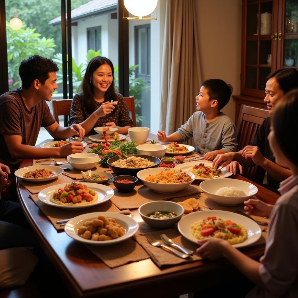 Sharing a Meal with a Kelantanese Family