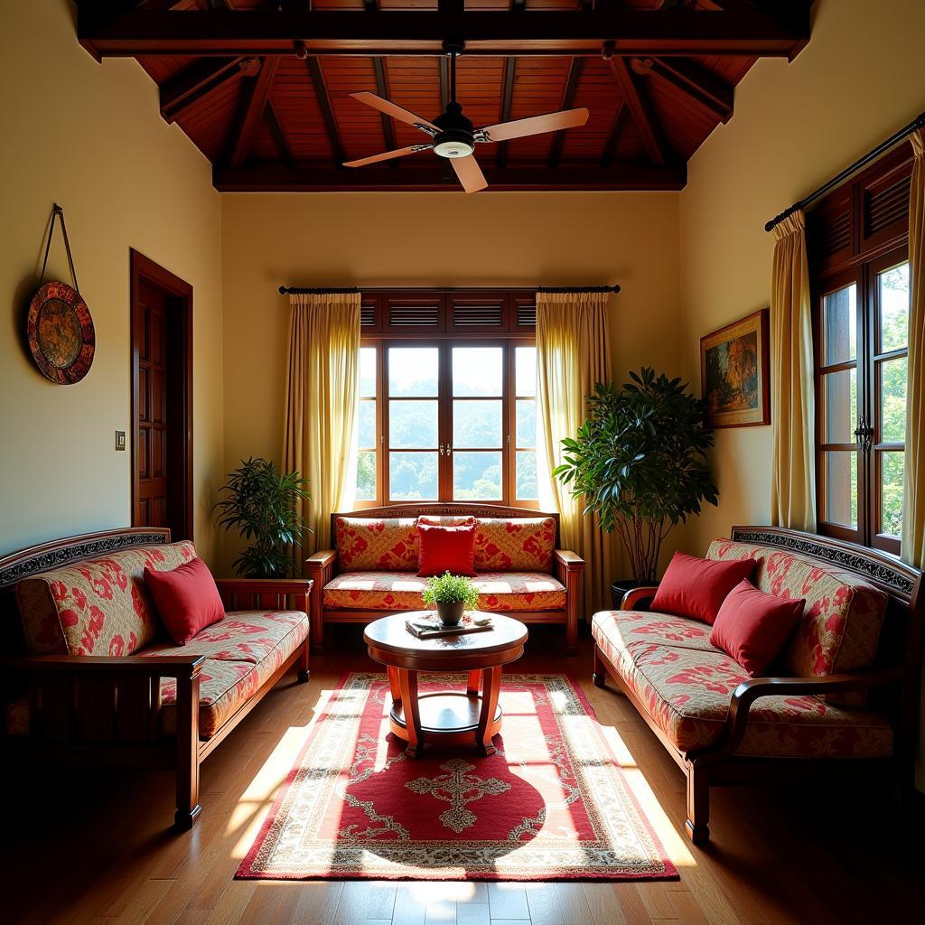 Cozy Living Room in a Kelantanese Homestay