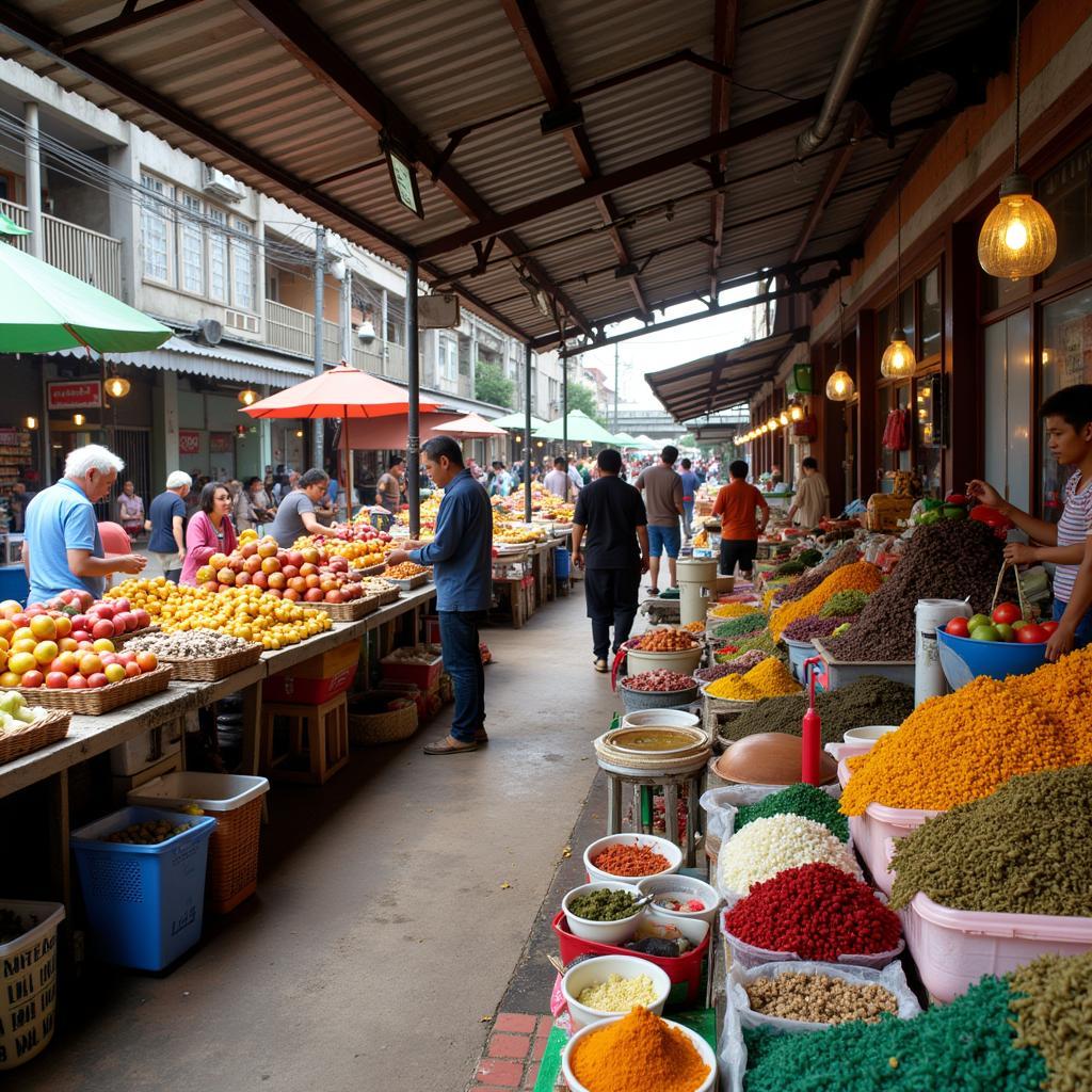 Bustling Market Scene in Ketereh