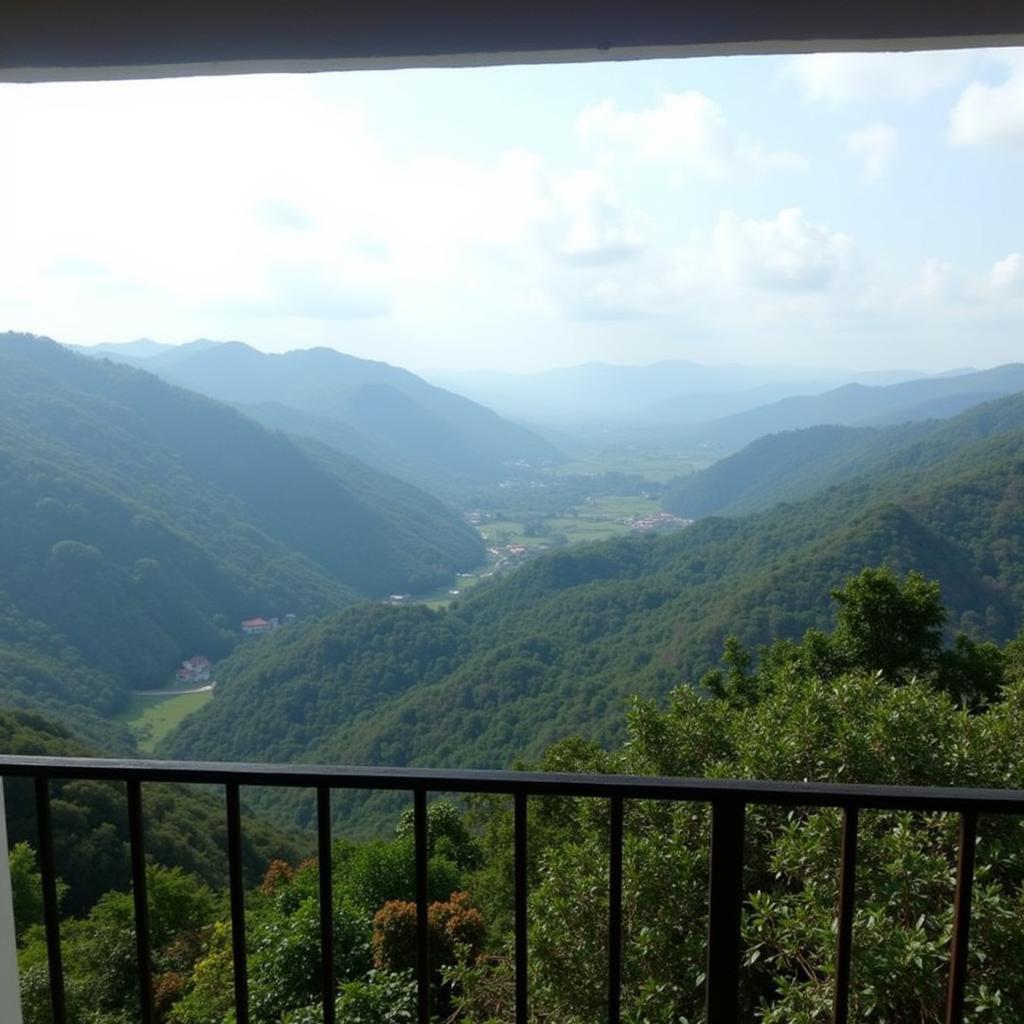 Scenic view from a Kodaikanal homestay