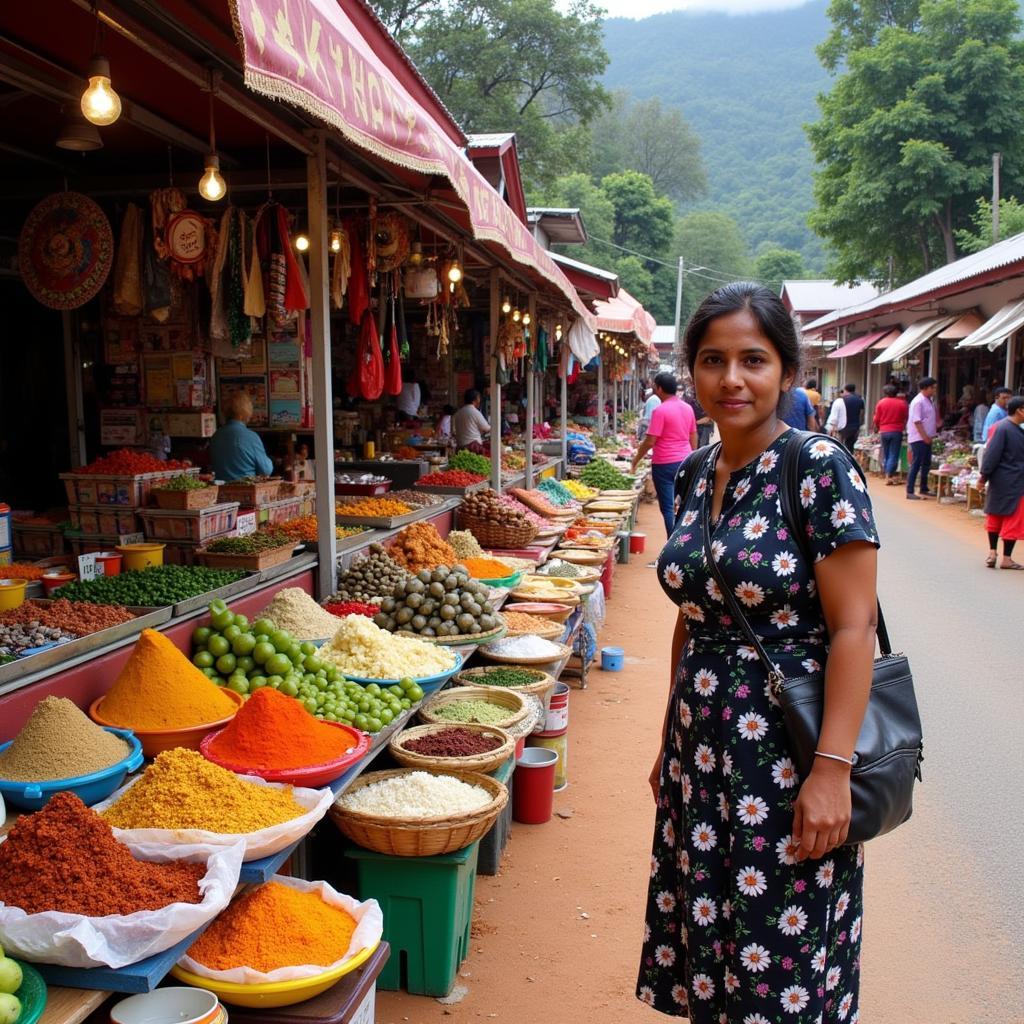 Exploring the vibrant local market in Kodaikanal