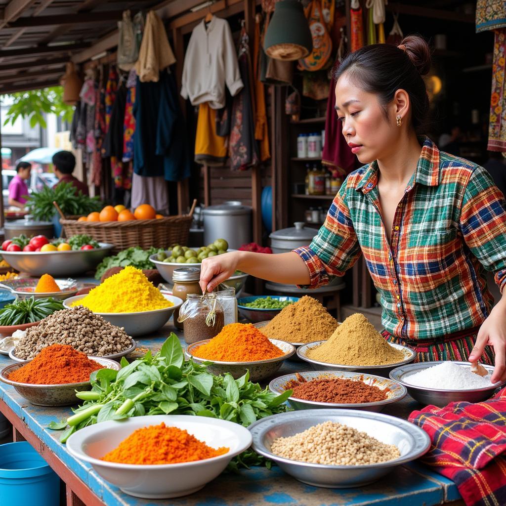 Vibrant Local Market in Kuala Sungai Baru