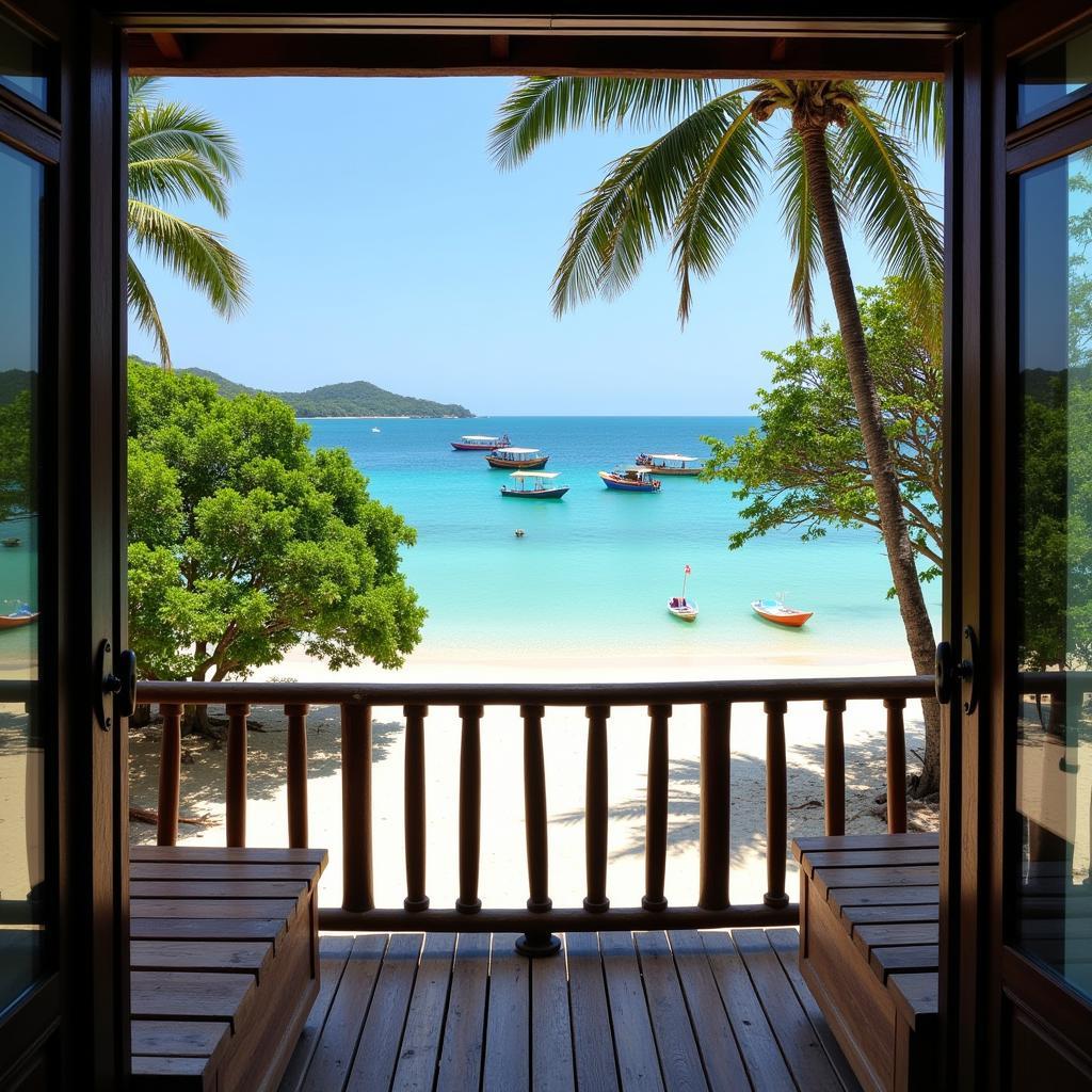 Stunning view from a Langkawi beach homestay