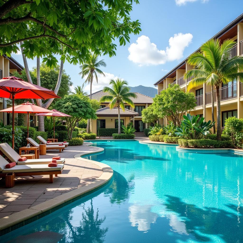 Relaxing Poolside at a Langkawi Condo